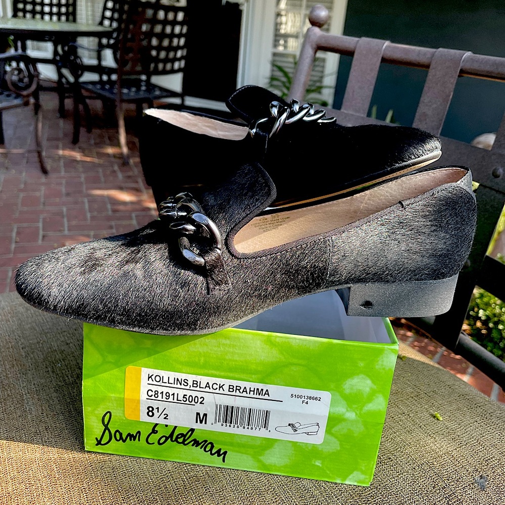 Sam Edelman Black Brahma flats